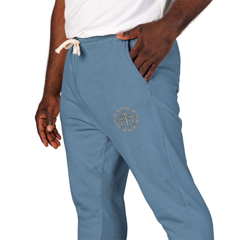 Unisex Fleece Sweat Pants Luke 23:33 - ThirtyThr33