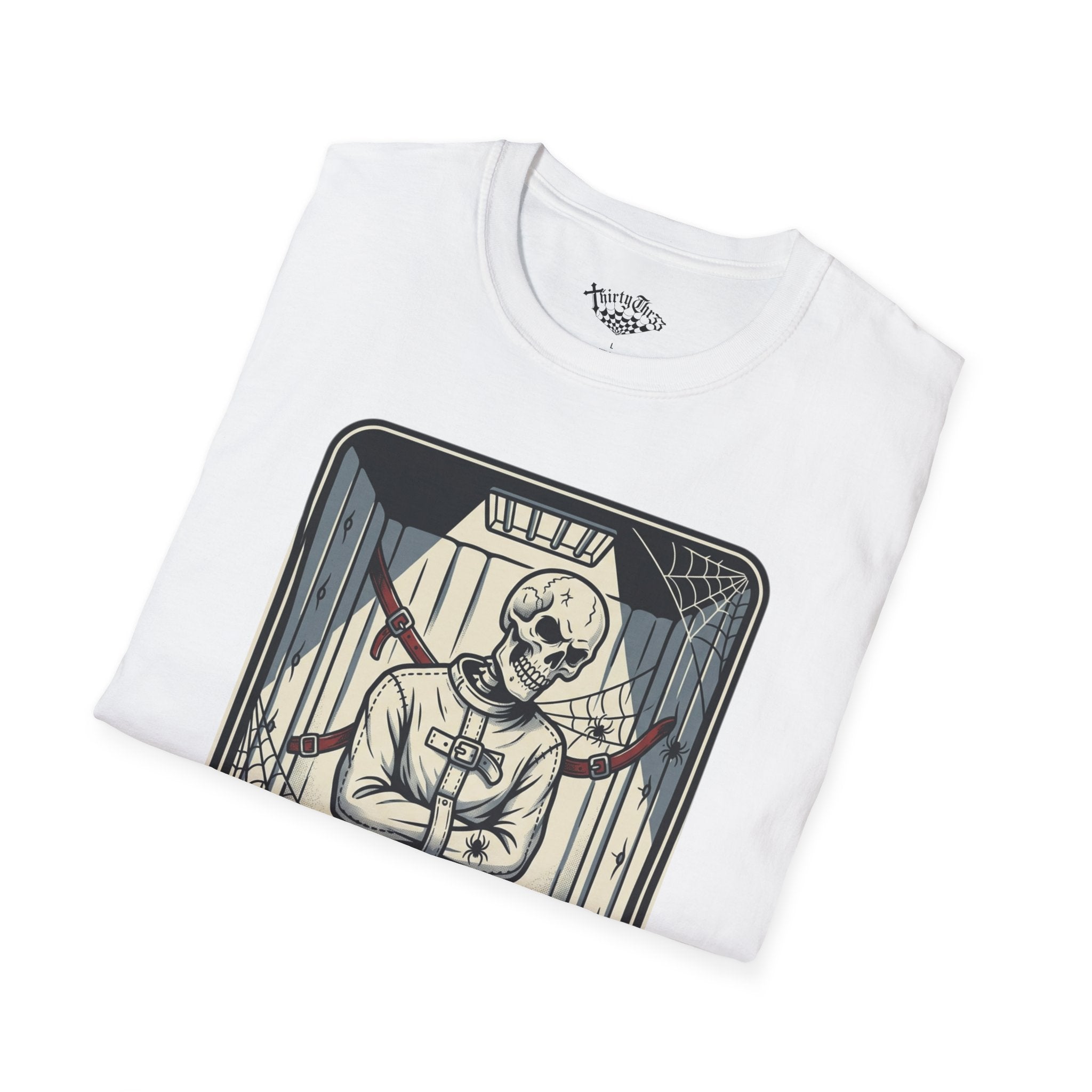 "Product of the Loony Bin" Calavera T-shirt - ThirtyThr33