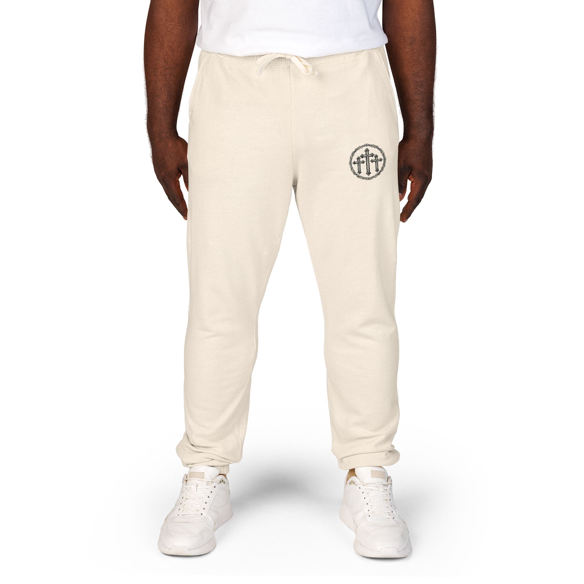 Unisex Fleece Sweat Pants Luke 23:33 - ThirtyThr33