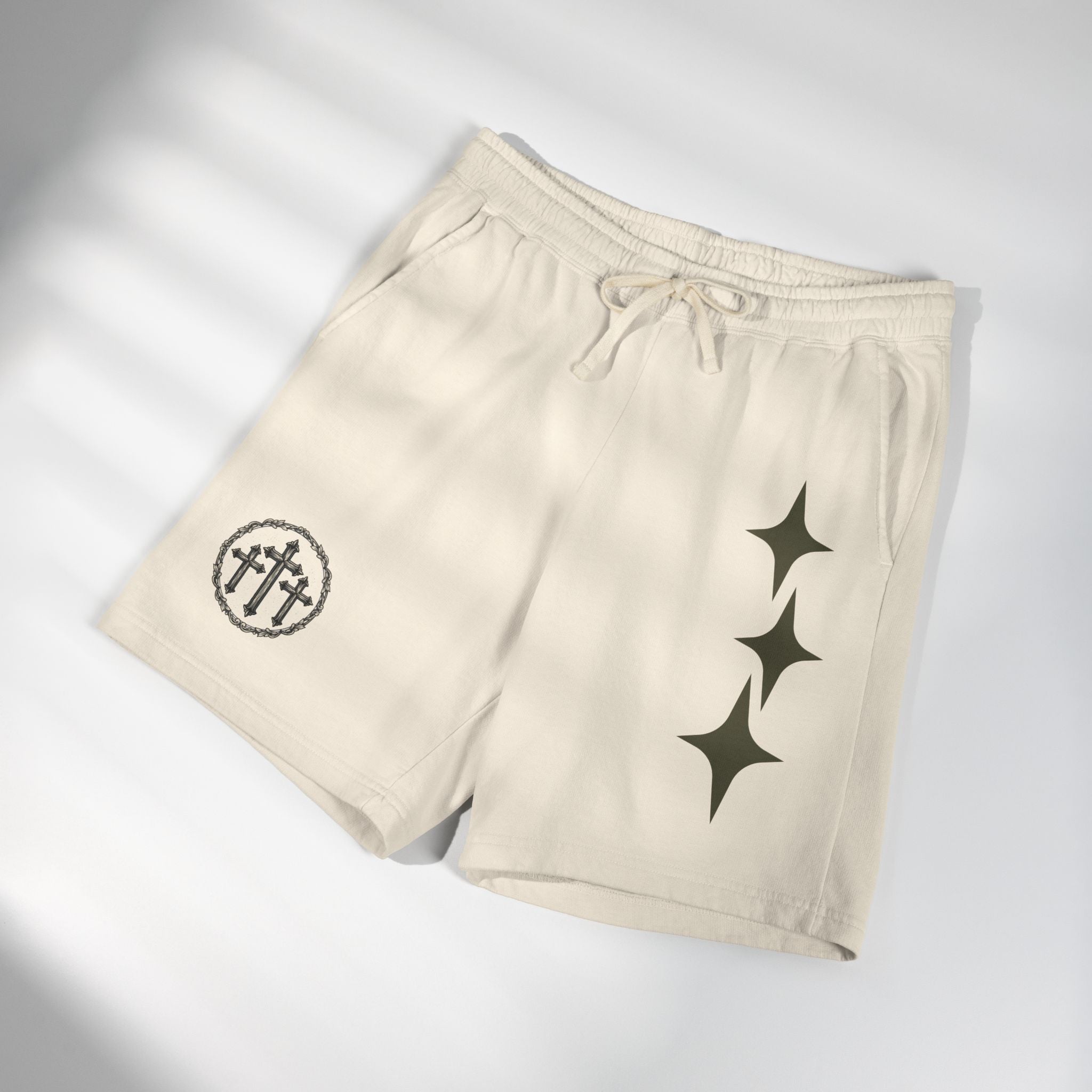 Unisex Fleece Shorts - Luke 23:33