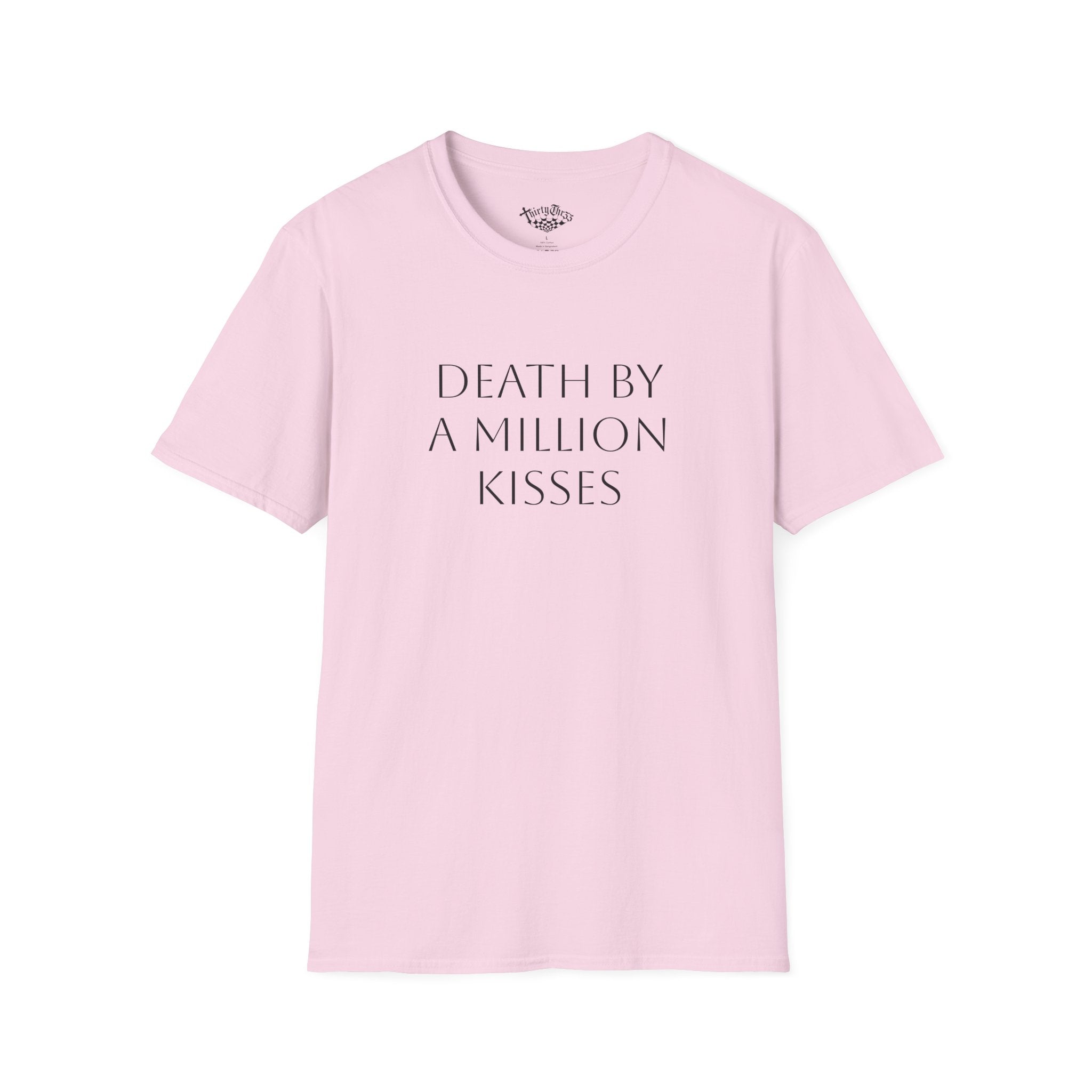 "Death By A Million Kisses" T-shirt - ThirtyThr33