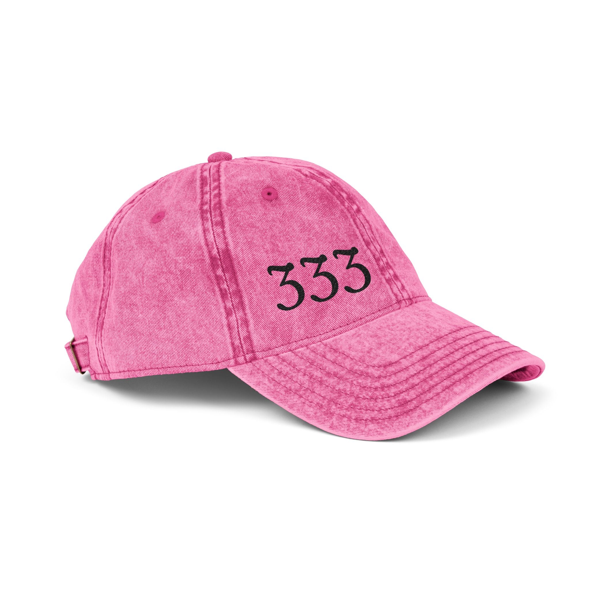 Embroidered '333' Vintage Washed Cap- ThirtyThr33