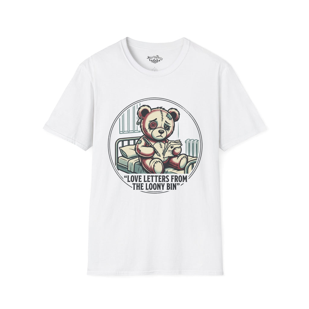 'Love Letters From The Loony Bin' T-shirt - ThirtyThr33