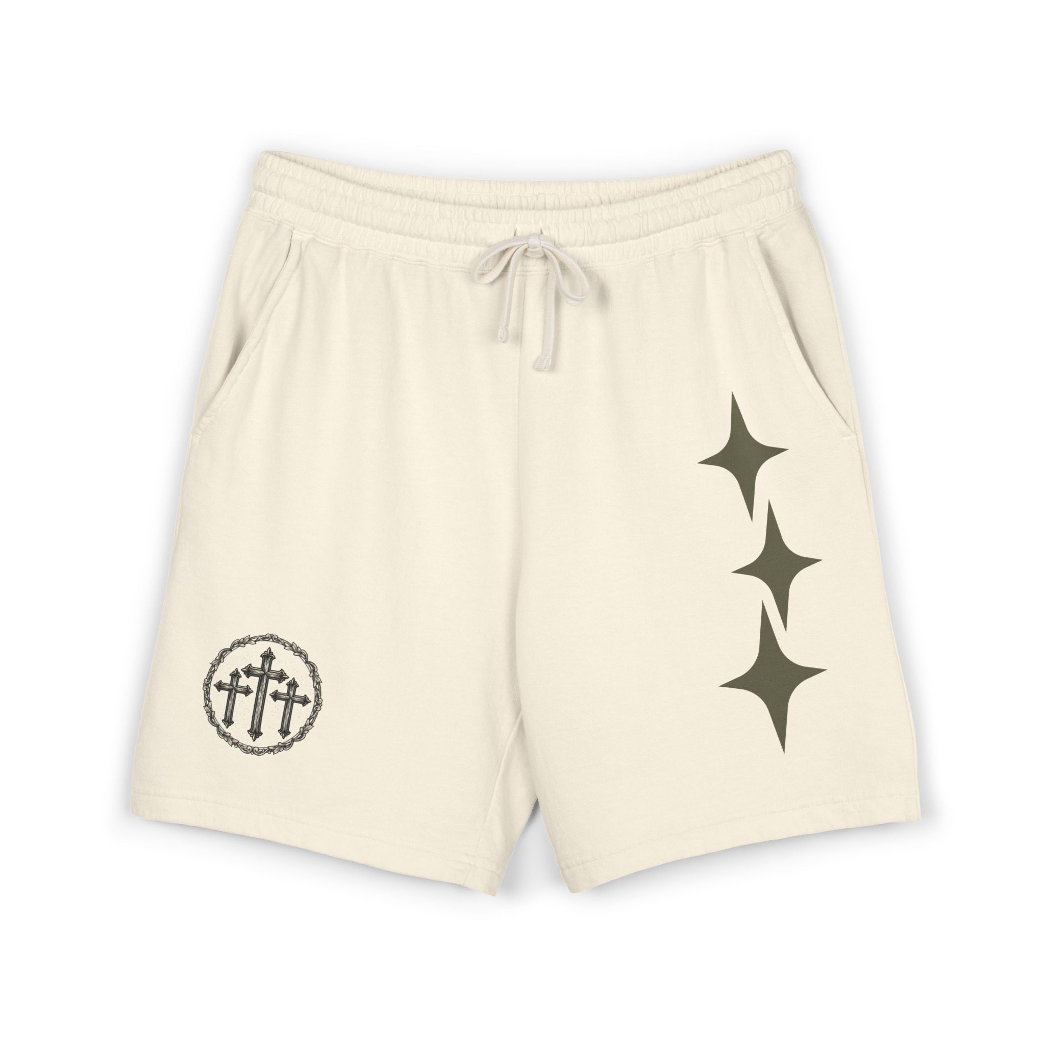 Unisex Fleece Shorts - Luke 23:33