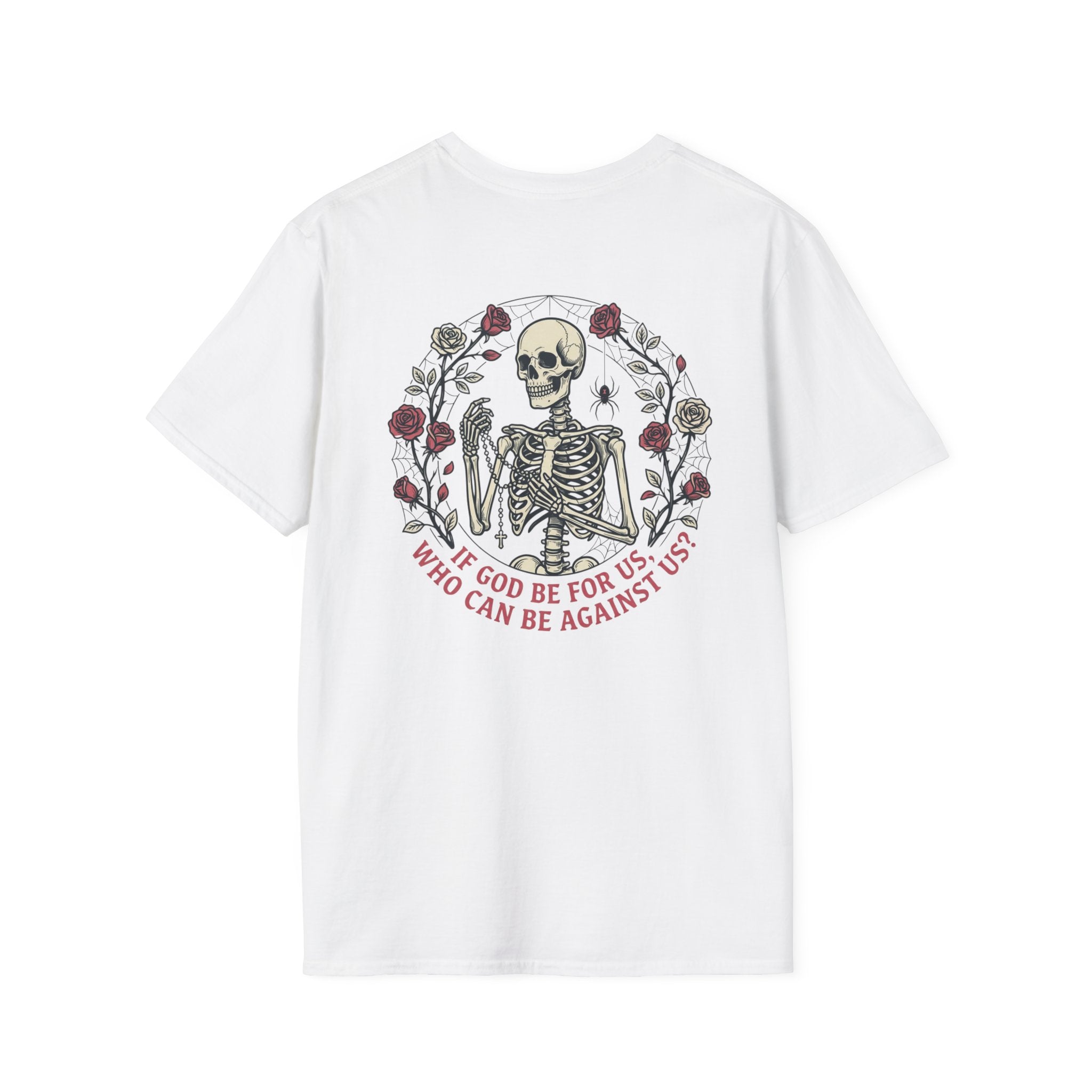 Romans 8:31 Calavera v2 T-shirt - ThirtyThr33