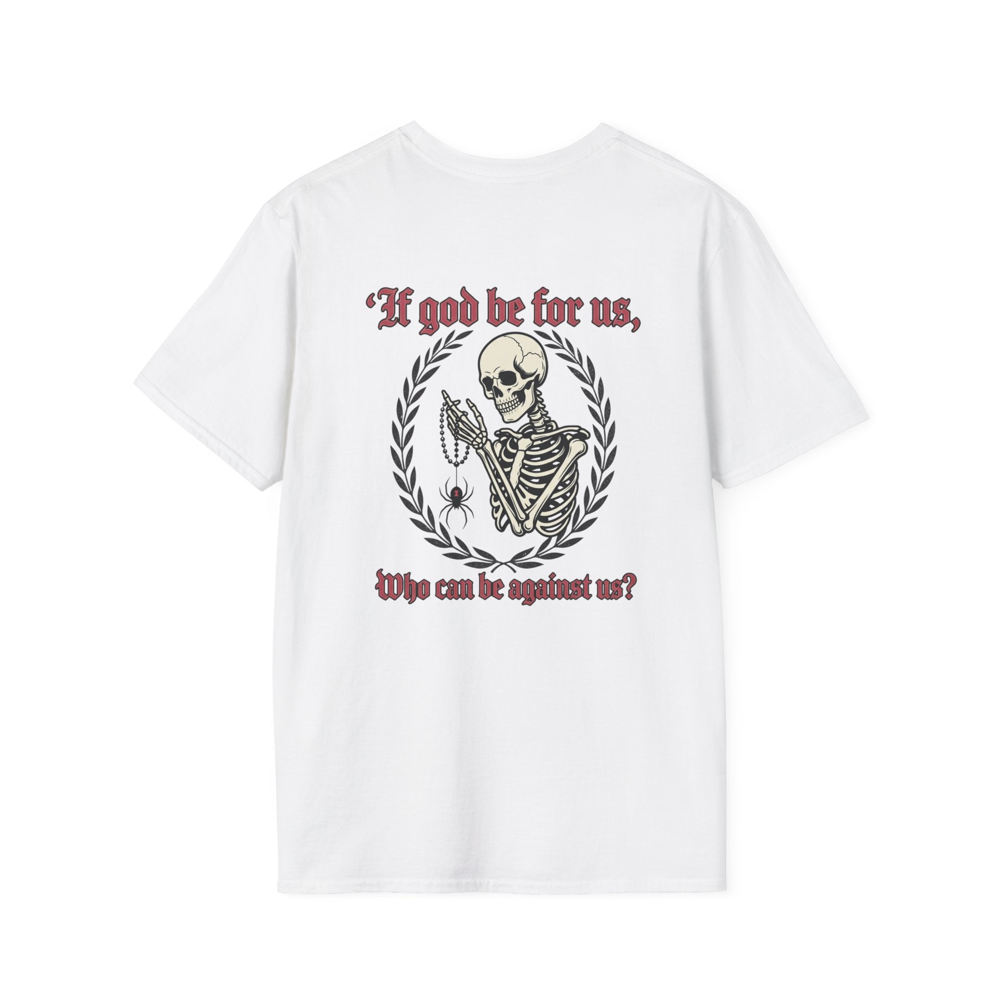 Romans 8:31 Calavera v4 T-shirt - ThirtyThr33