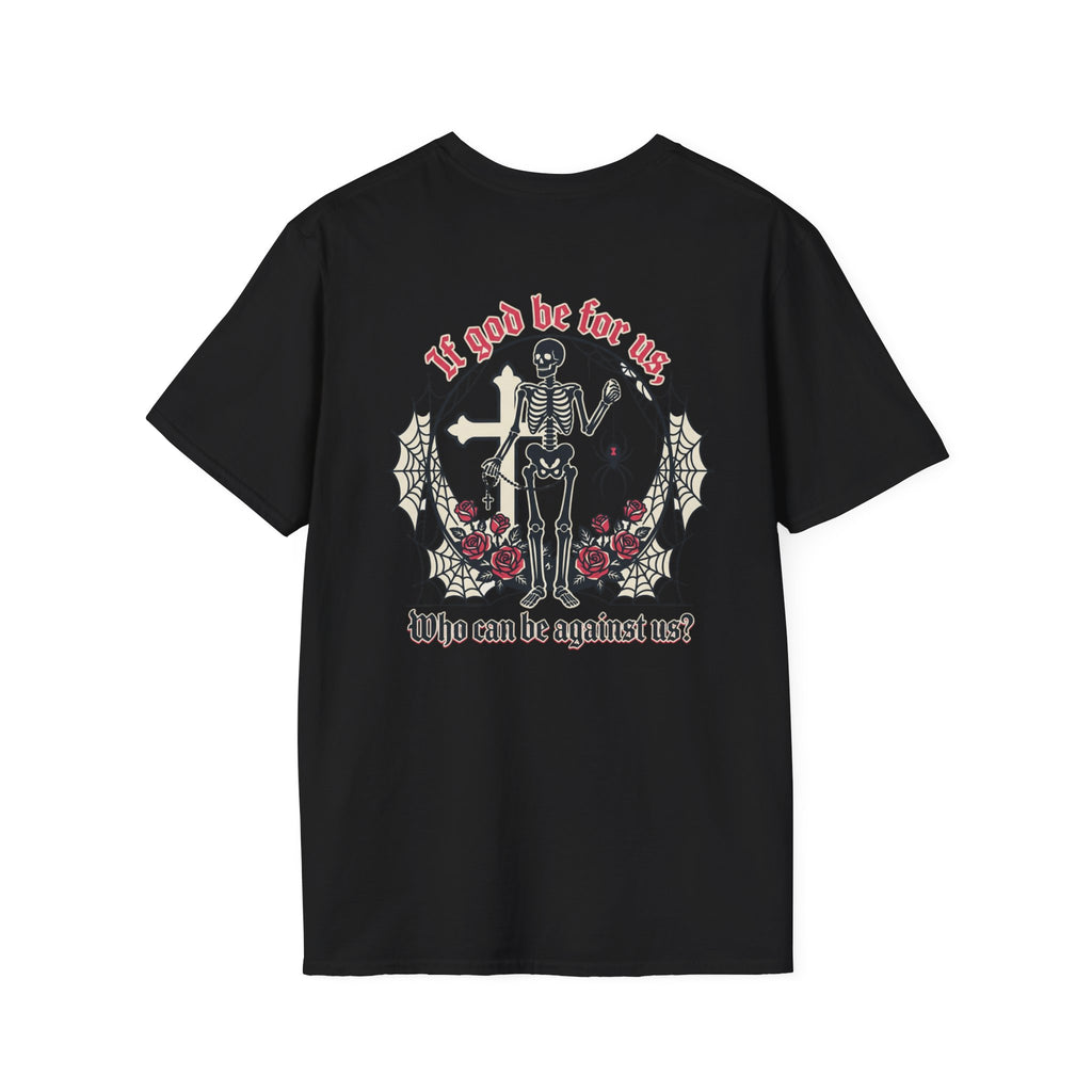 Romans 8:31 Calavera v3 T-Shirt - ThirtyThr33