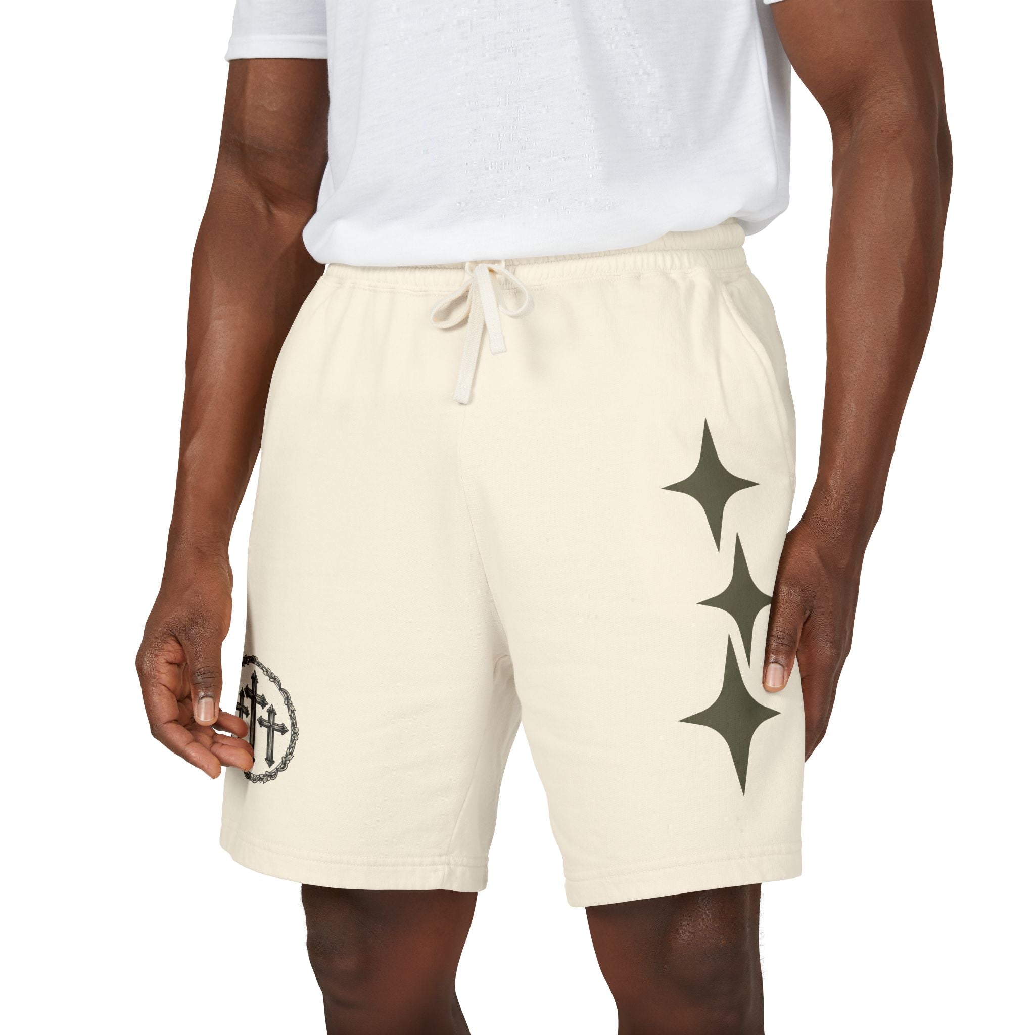 Unisex Fleece Shorts - Luke 23:33