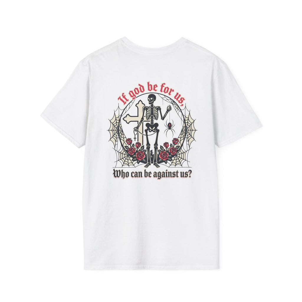 Romans 8:31 Calavera v3 T-Shirt - ThirtyThr33