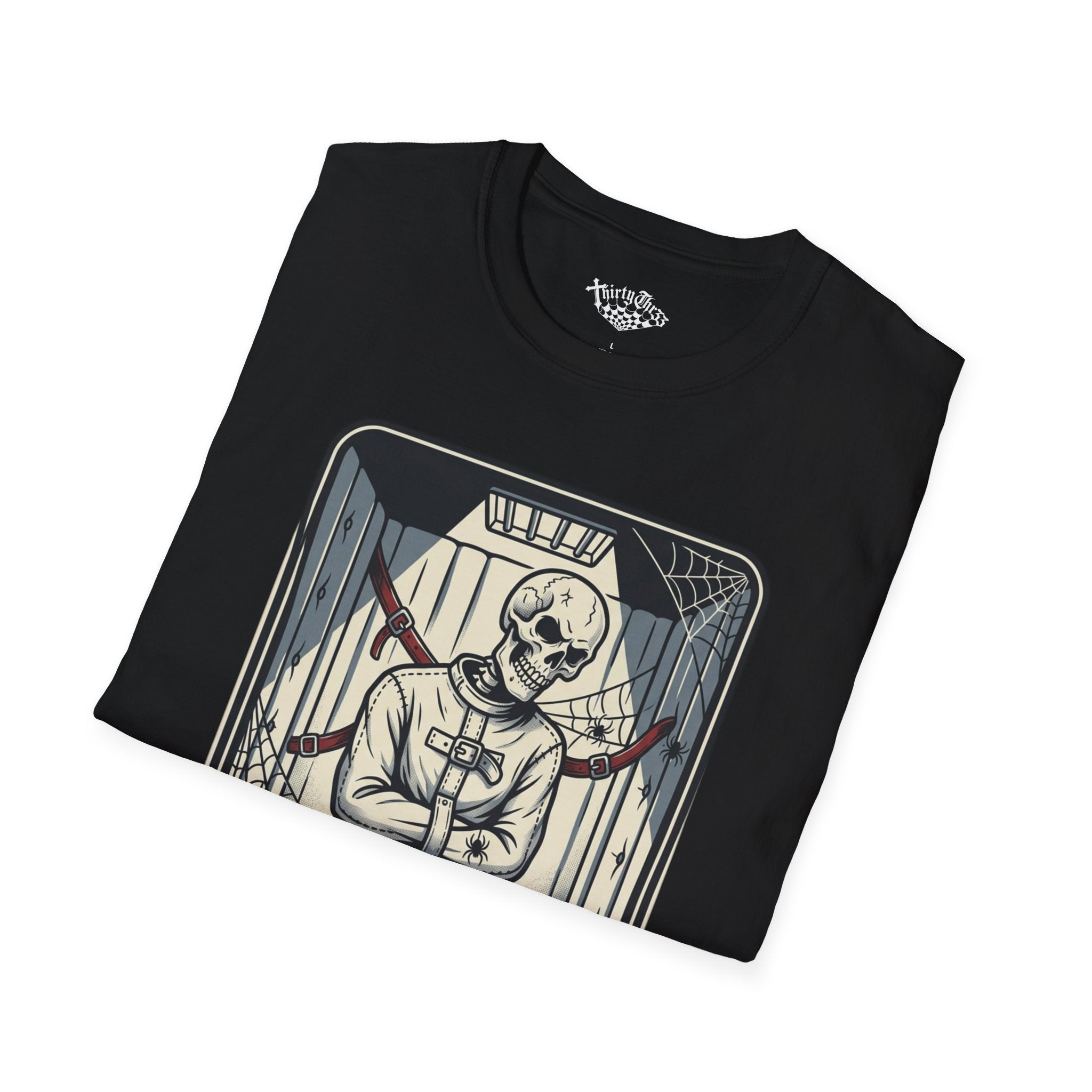 "Product of the Loony Bin" Calavera T-shirt - ThirtyThr33