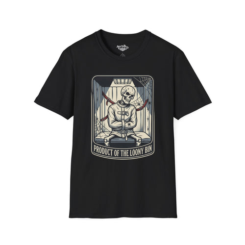 "Product of the Loony Bin" Calavera T-shirt - ThirtyThr33