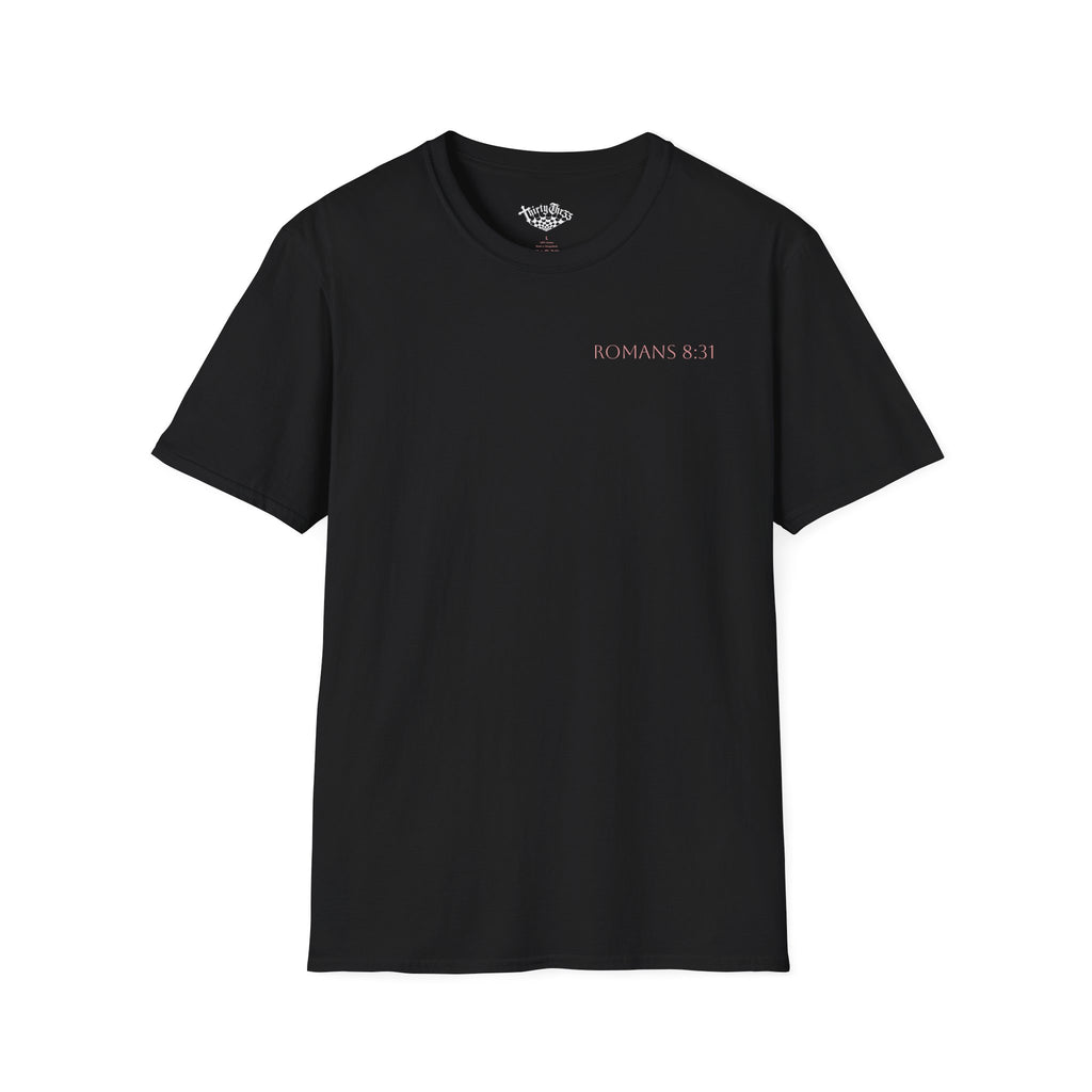 Romans 8:31 Calavera v3 T-Shirt - ThirtyThr33